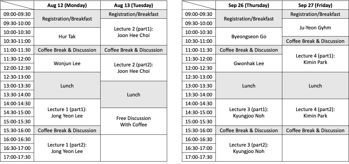 2024 KIAS Quantum Information